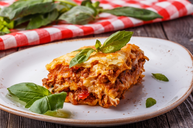 Lasaña a la Italiana con Carne de Vacuno