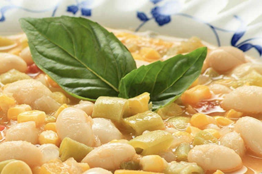 Porotos guisados con Verduras